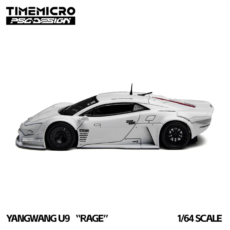 Модель автомобиля Time Micro x PSC DESIGN 1:64 YANGWANG U9 RAGE, литая под давлением, миниатюрный подарок