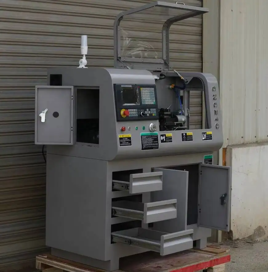 Máquina CNC de mini torno Cnc210 com preço mais baixo da China