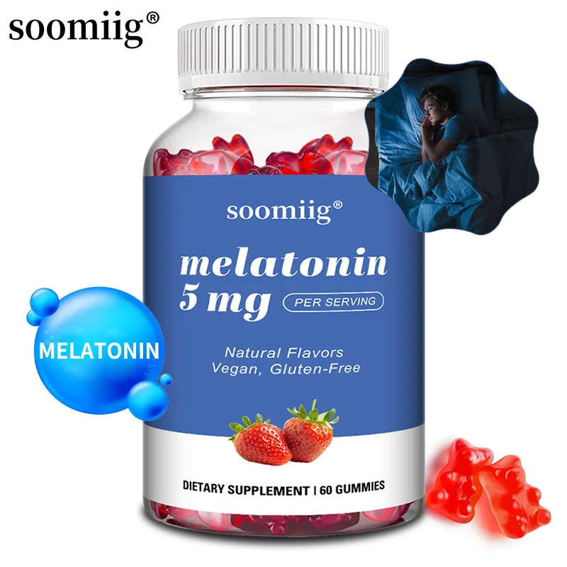 

Soomiig Melatonin 5 мг жевательные конфеты — способствует сну | Прочный сон | Смешанный вкус ягод | Веганский, без ГМО и без глютена