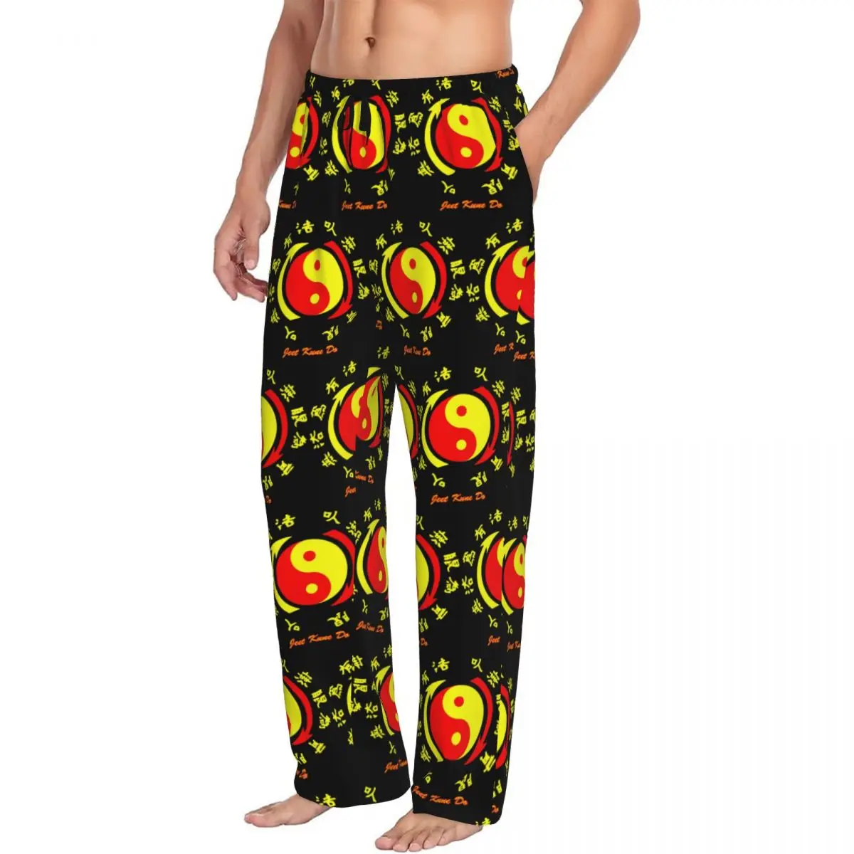 

Custom Jeet Kune Do Martial Art Academy 1967 Wing Chun Legend 3 Men Pajama Pants Lounge Sleep Sleepwear Bottoms with Pockets