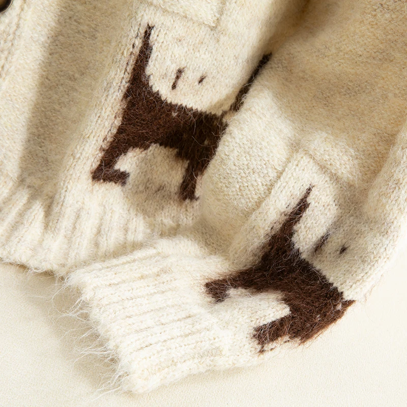 เสื้อสเวตเตอร์ไหมพรมถักทรงหลวมสำหรับผู้หญิง ฤดูใบไม้ร่วง ฤดูหนาว ปักลายหนา ทรงเข้ารูป ถักลายบิดเกลียว เสื้อคลุมคาร์ดิแกนแบบเปิด ผ้าบาง