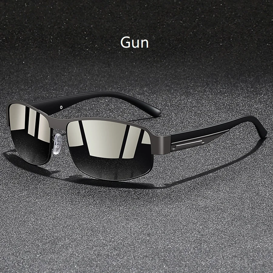 Modische Vintage Quadratische Metallrahmen-Sonnenbrille für Männer und Frauen Angeln Fahren Luxusmarken-Designer Sonnenbrillen Eyewear – Detail 4