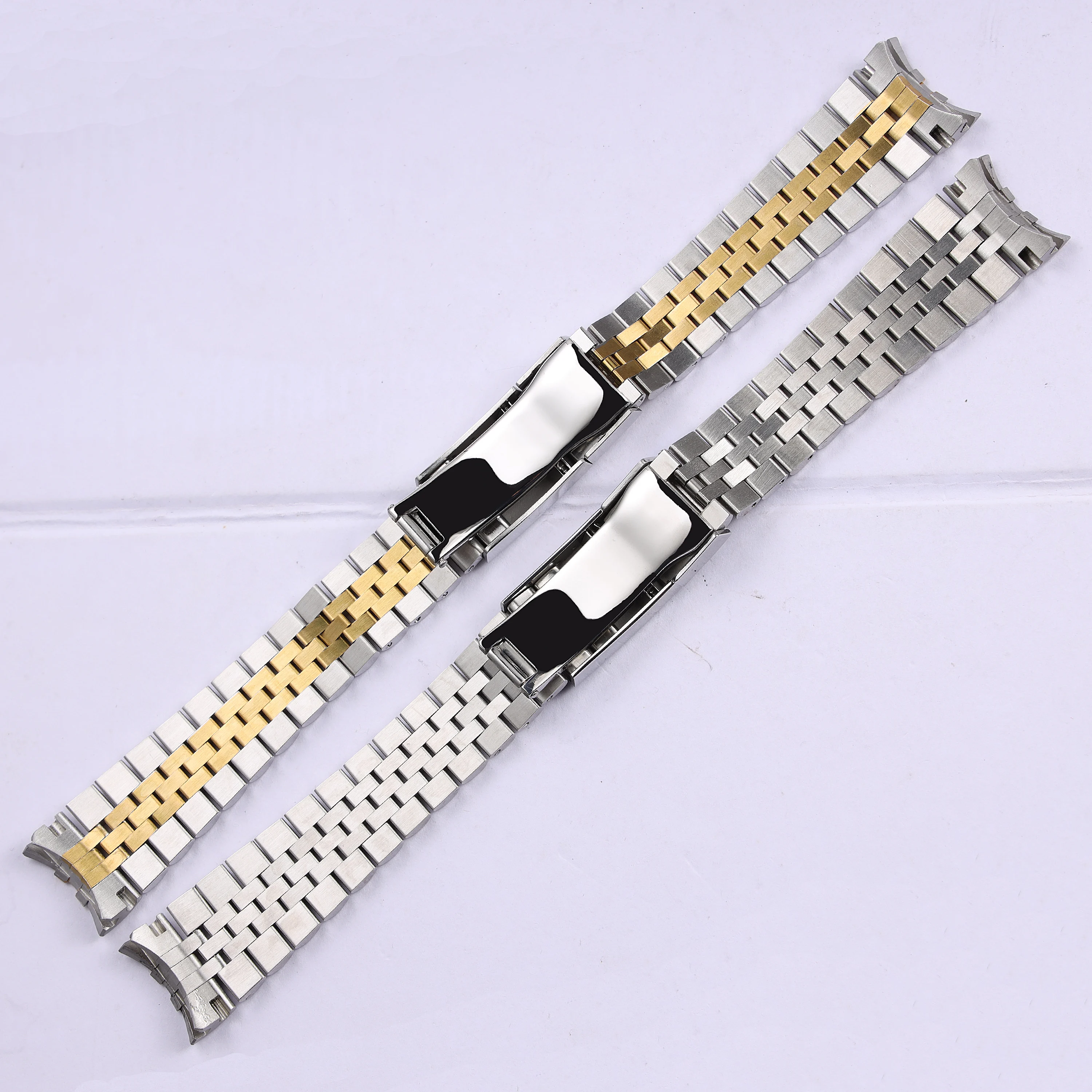 20mm silver gold solid stainless steel watchband for Rolex Oyster Perpetual Date Men Women Wrist Bracelet Metal Watch Strap