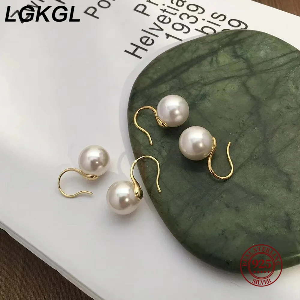 

LGKGL 2024 New Senior Sweet Exquisite Pearl Water Drop Profiling Earrings Elegant Fashion Simplicity Women Earrings Jewelry