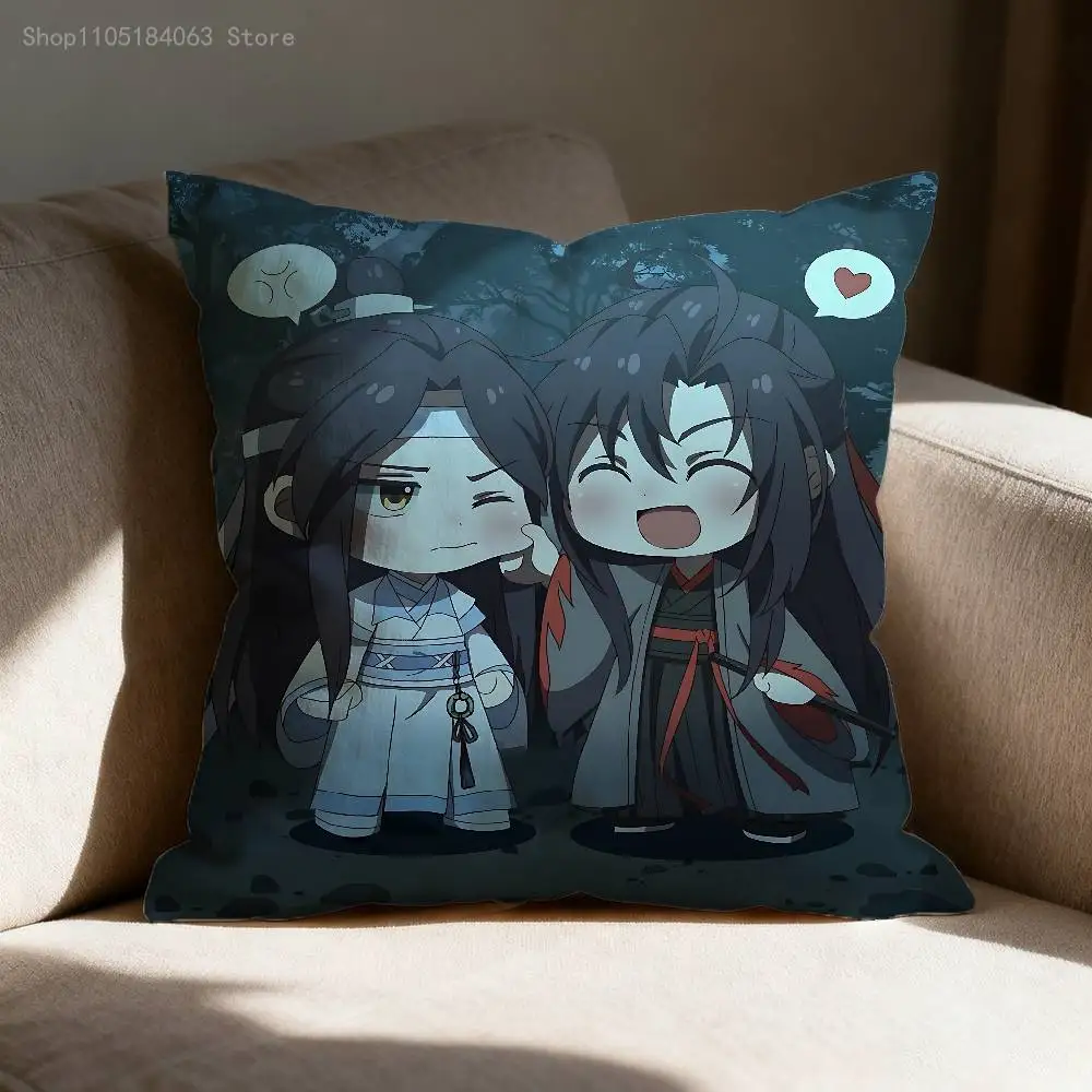 Immagine 6: Mo Dao Zu Shi Federa per cuscino Stampa Fibra di poliestere 40X40 cm Decorazione per fodera per cuscino per divano di casa