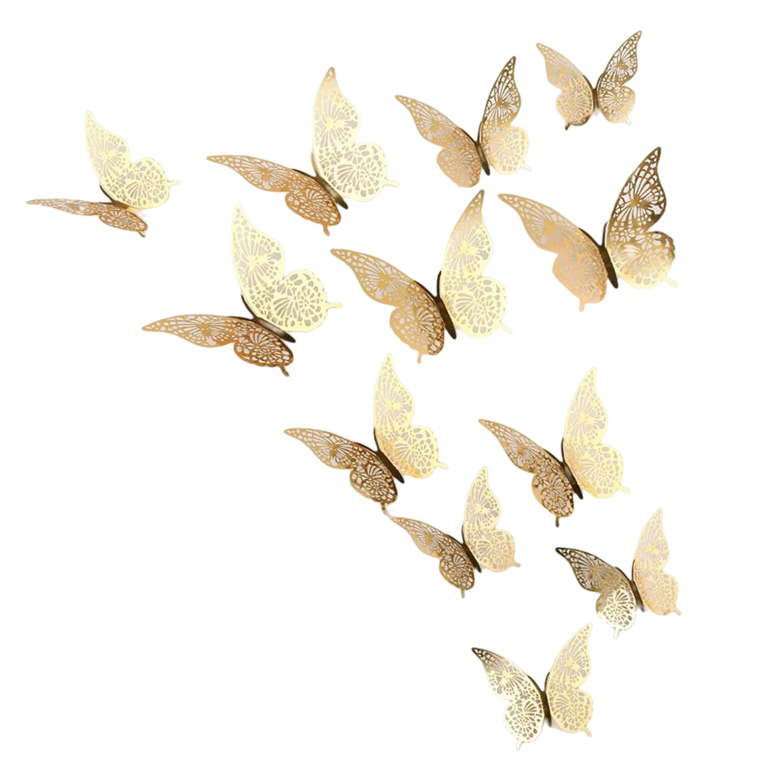 Butterfly Wall Decor Sticker Holographic Butterflies Decor for Wedding Decor DIY Gift