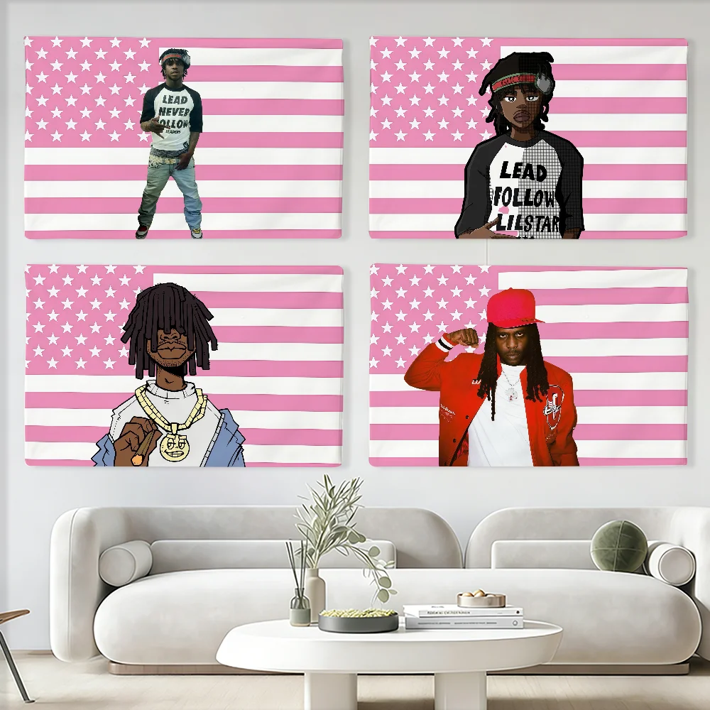 Bandera del rapero estadounidense Chief Keef, adecuada para fiestas, clubes, decoración de paredes interiores y exteriores, regalo.