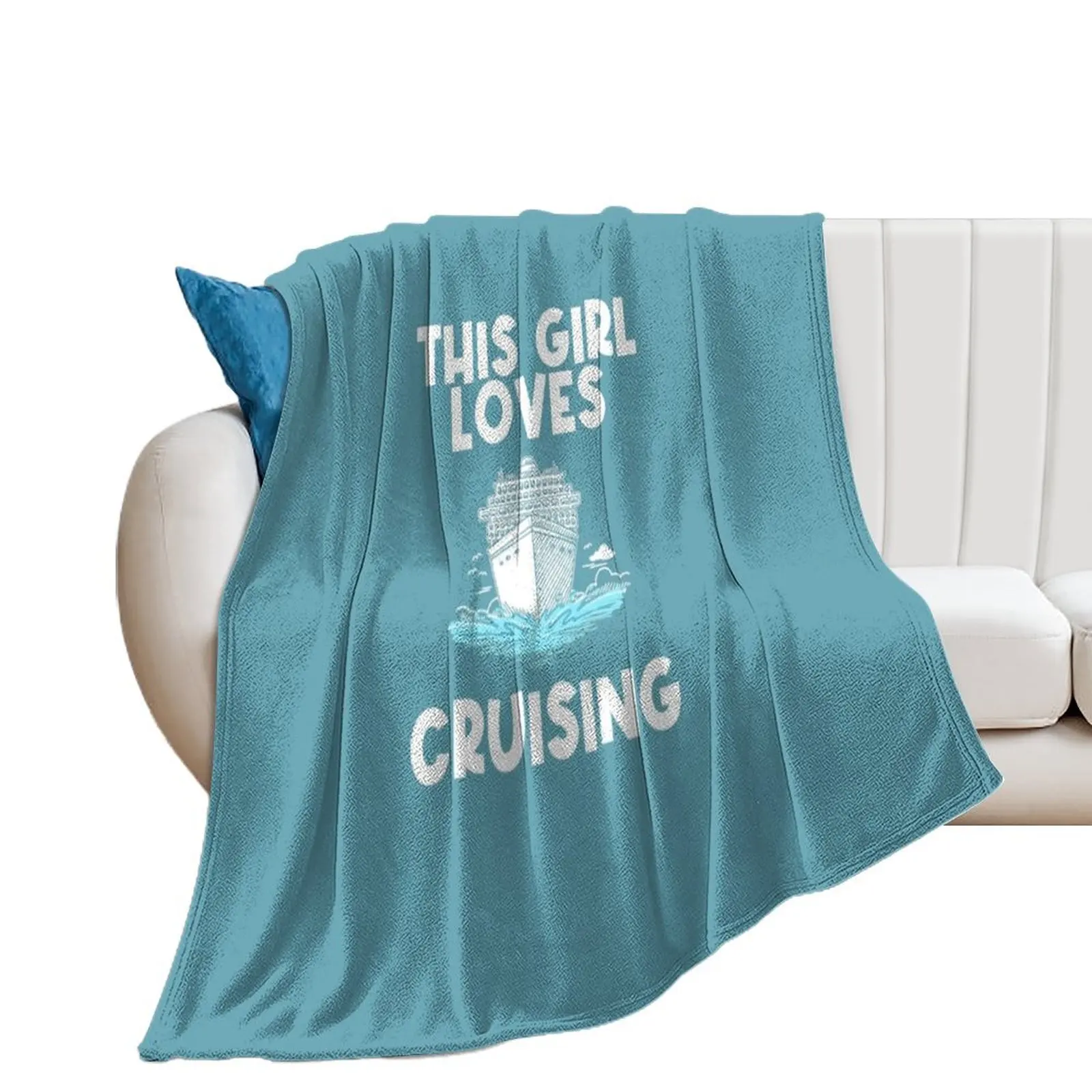 

Funny Cruise Carnival Cruising Sea Throw Blanket Quilt heavy to sleep Beach christmas decoration Blankets