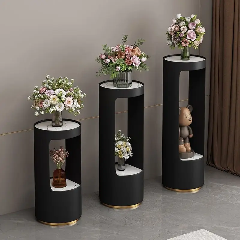 クリーム風北欧棚高度なセンス錬鉄製フラワーシェルフリビングルームバルコニー多層植木鉢ラックシンプル