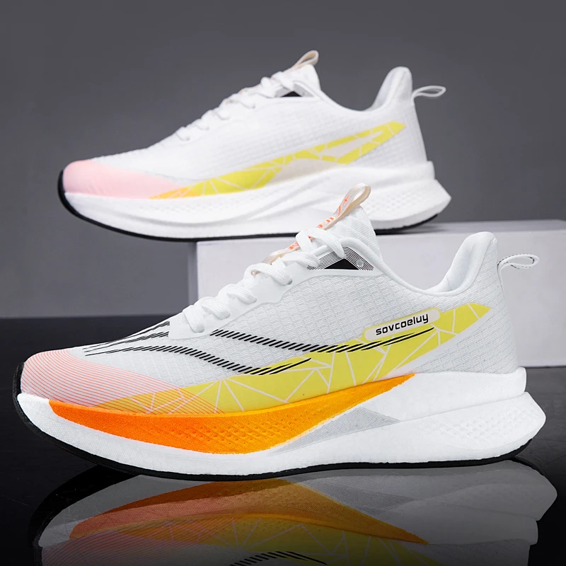 Running Shoes Marathon Speciality Men Sports Carbon Board Breathable Ultralight Womens Comfy Athletic Cushion Stability Sneakers