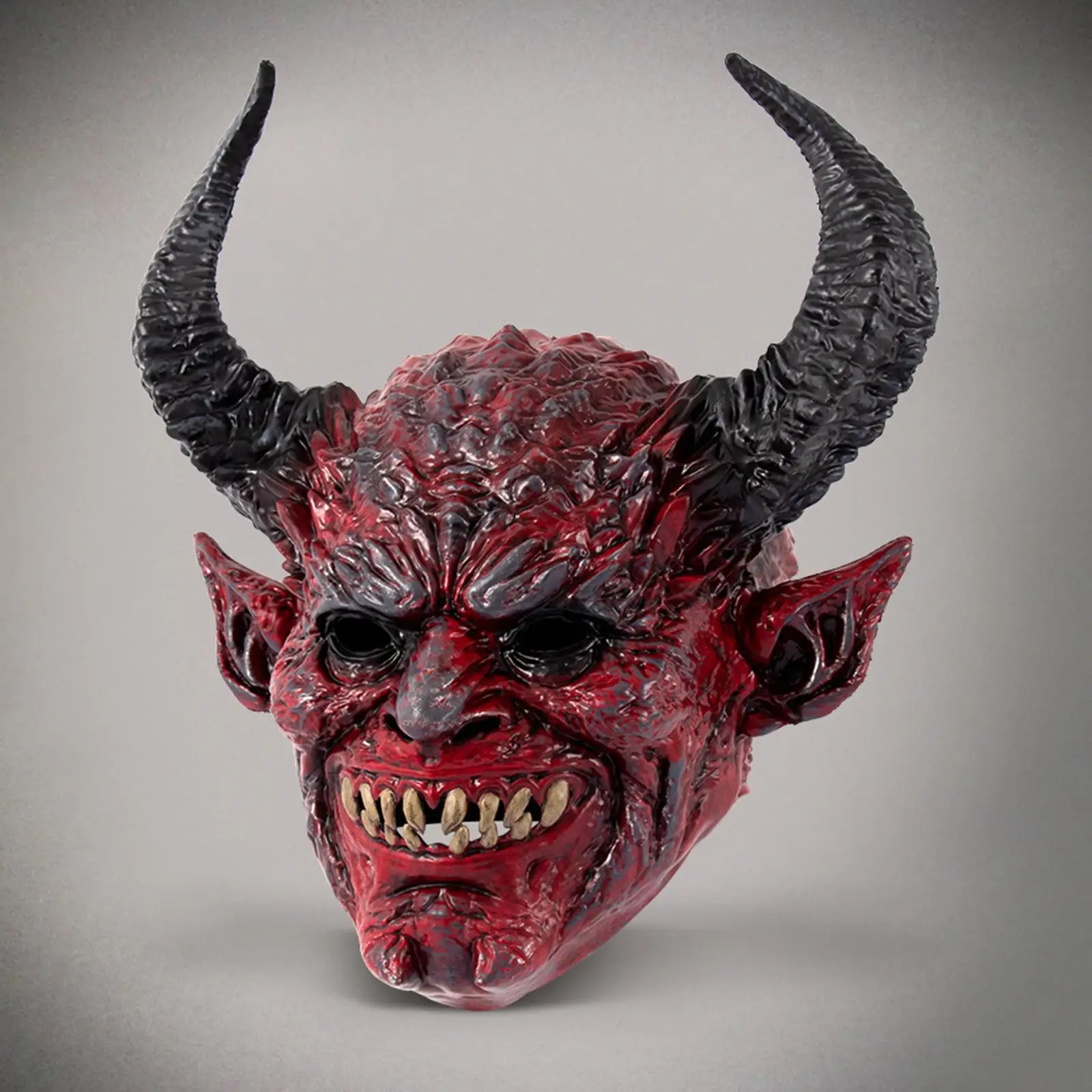 Devil Mask Party Costumes Full Head Headwear Novelty Halloween Mask Face Mask for Carnival Easter Halloween Cosplay Photo Prop