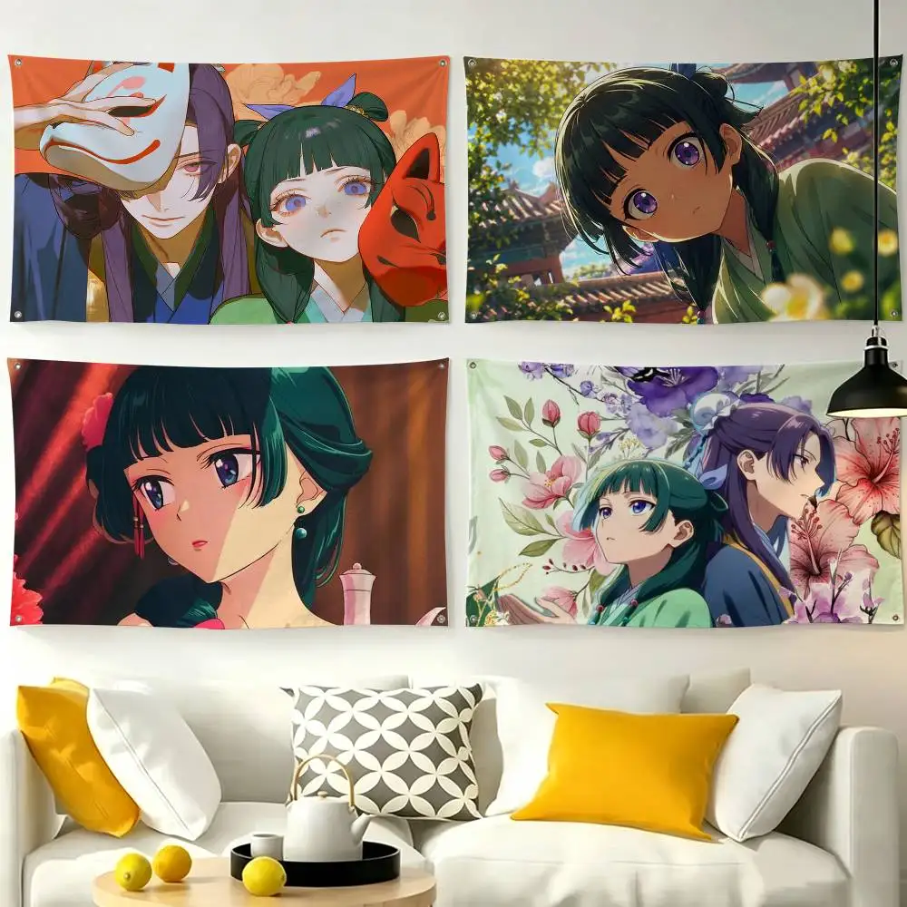 Japanese Anime The Apothecary Diaries  Flags for Bedrooms Home Decor Items Outdoor Decors Garage Decoration Flaga