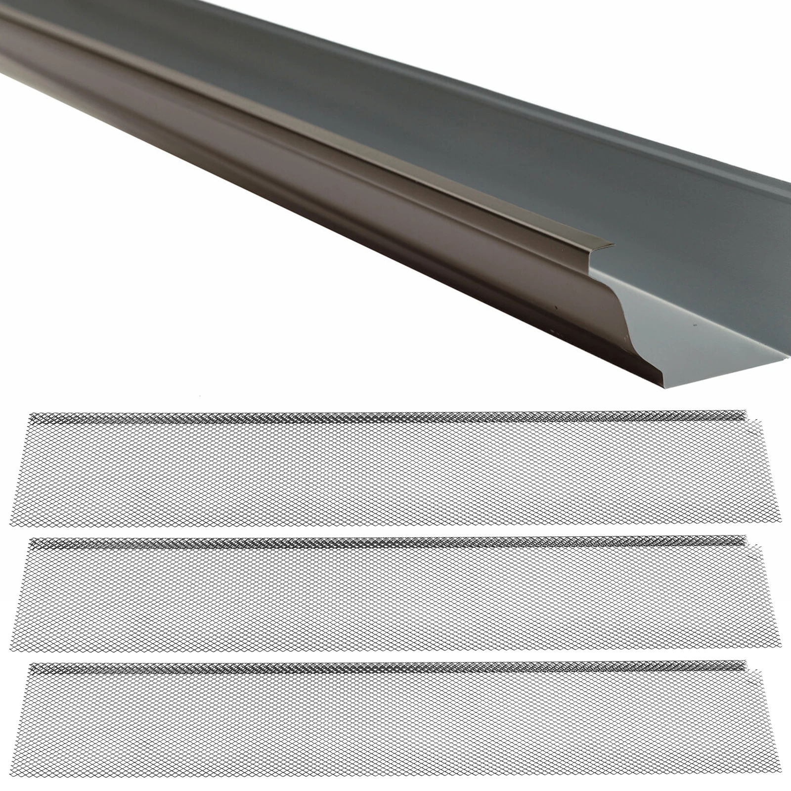 

70 шт. Защитные сетки для водостоков из нержавеющей стали, 6 дюймов x 210 футов, для защиты от листьев и мусора в водосточных трубах