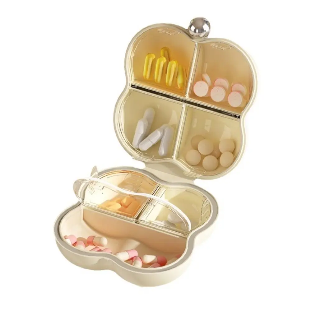 Portable 7 Grids Pill Storage Box Dispensing Plastic Medicine Box Moisture-Proof Sealed Pill Case Medicine