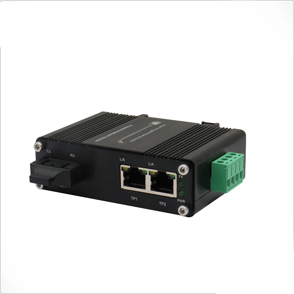 

Мини-промышленный 2-портовый гигабитный Ethernet-коммутатор с креплением на DIN-рейку, закаленный 2*10/100/1000 Мбит/с Ethernet в оптоволоконный преобразователь