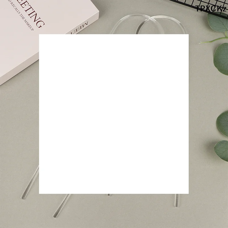 

1/2Pcs Transparent U-Shaped Acrylic Vertical Garden Plant Stake Climbing Frame Durable For Indoor Vine And Flower Pot Support