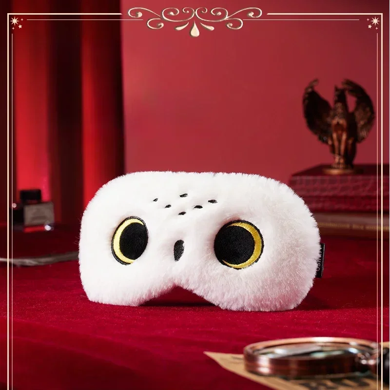 MINISO Harry Potter Hedwig Plush Eye Mask Creative Ornament Magic Style Headwear Owl Model Sleep Aid Accessories Boy&girl Gift