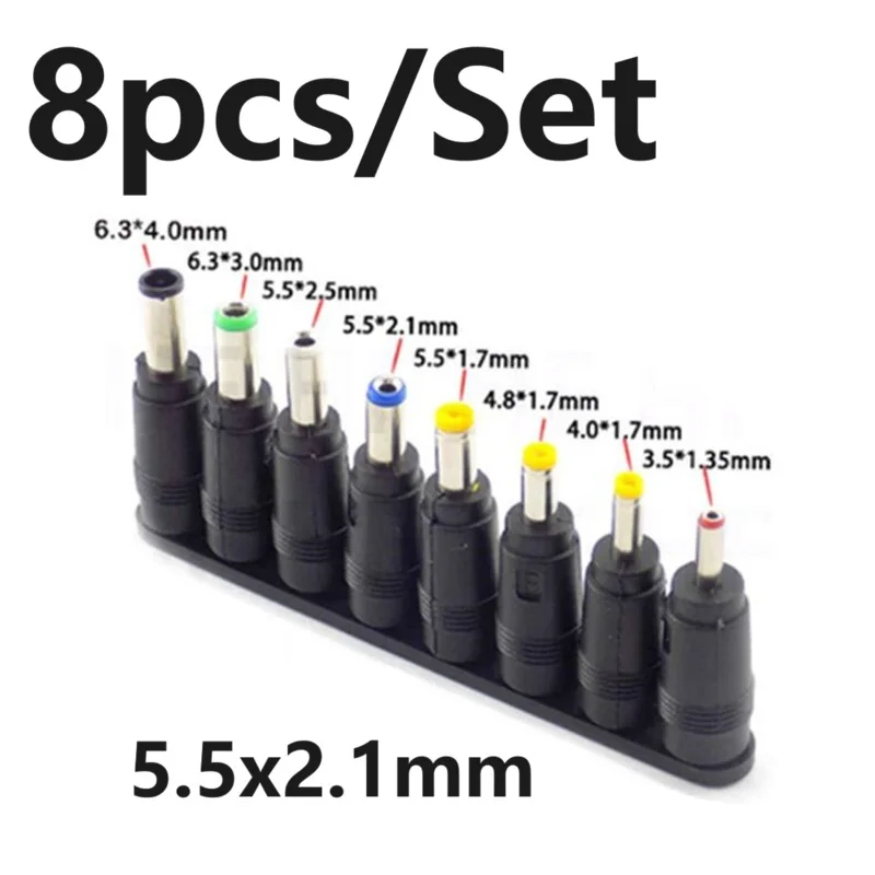 5.5x2.1mm adaptor Notebook Universal Male Jack konektor untuk DC colokan AC Power kabel konektor Laptop Notebook