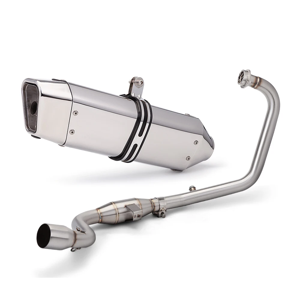 

Slip-on For GIXXER155 GSX150F SF155 Motorcycle Exhaust System Escape moto Front Link Header Pipe Connect Tube 51mm