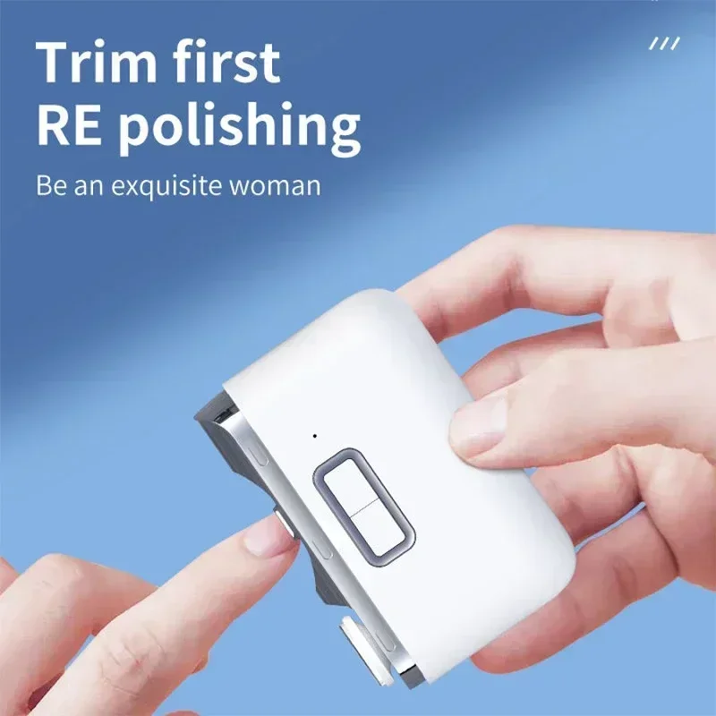 

Safe Trimming Polish USB Rechargeable Automatic Electric Nail Clipper Mini Portable Manicure Tool for Adult Baby Home Use