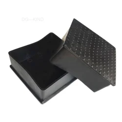 Cubierta de goma para patas de silla, protección de patas móviles, cubiertas de extremos de tubería, protección antideslizante para suelo, pvc negro, 80x80mm, 100x100mm