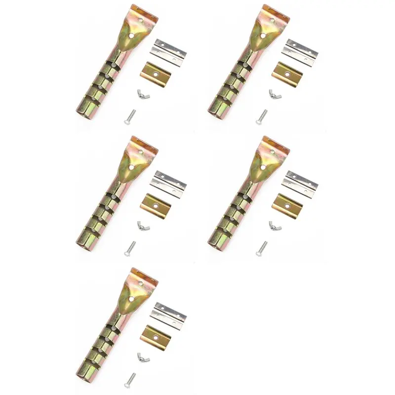 ABWR-5X Paint Scraper Heavy Duty Alloy Scraper With 10PCS Double-Sided Blades For Removing Grout, Paint, Glue, Rust