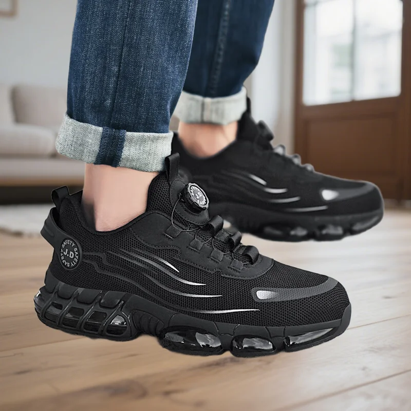 

Новая мужская дышащая сетчатая защитная походная обувь с защитой от проколов, летняя ультралегкая амортизирующая мягкая подошва