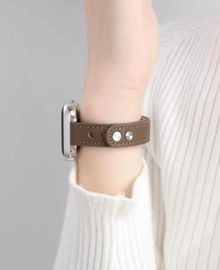 49mm Ultra Band for Apple Watch Strap 8SE 7 6 5 4 40/44mm Lady Bracelet for Iwatch Series 3 2 1 38/42mm Double Nail Slim Correa