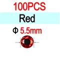 5.5mm Red 100pcs