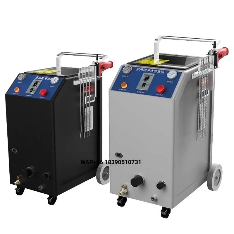 China Professional Portable Dry Ice Blasting Cleaning Machine PLC Controlled 500W/900W High Efficiency CO2 Dry Ice Making