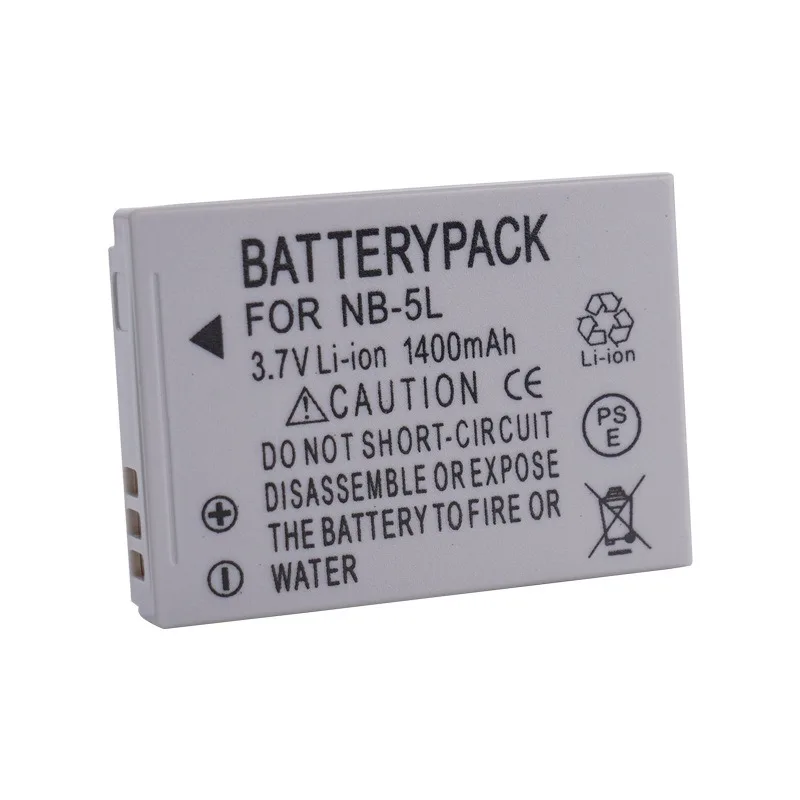 NB-5L NB-5LH Akumulator litowo-jonowy 1400 mAh do aparatu Canon Powershot S100, S110, SD700, SD790, SD850, SD900 IS — zdjęcie produktu 2