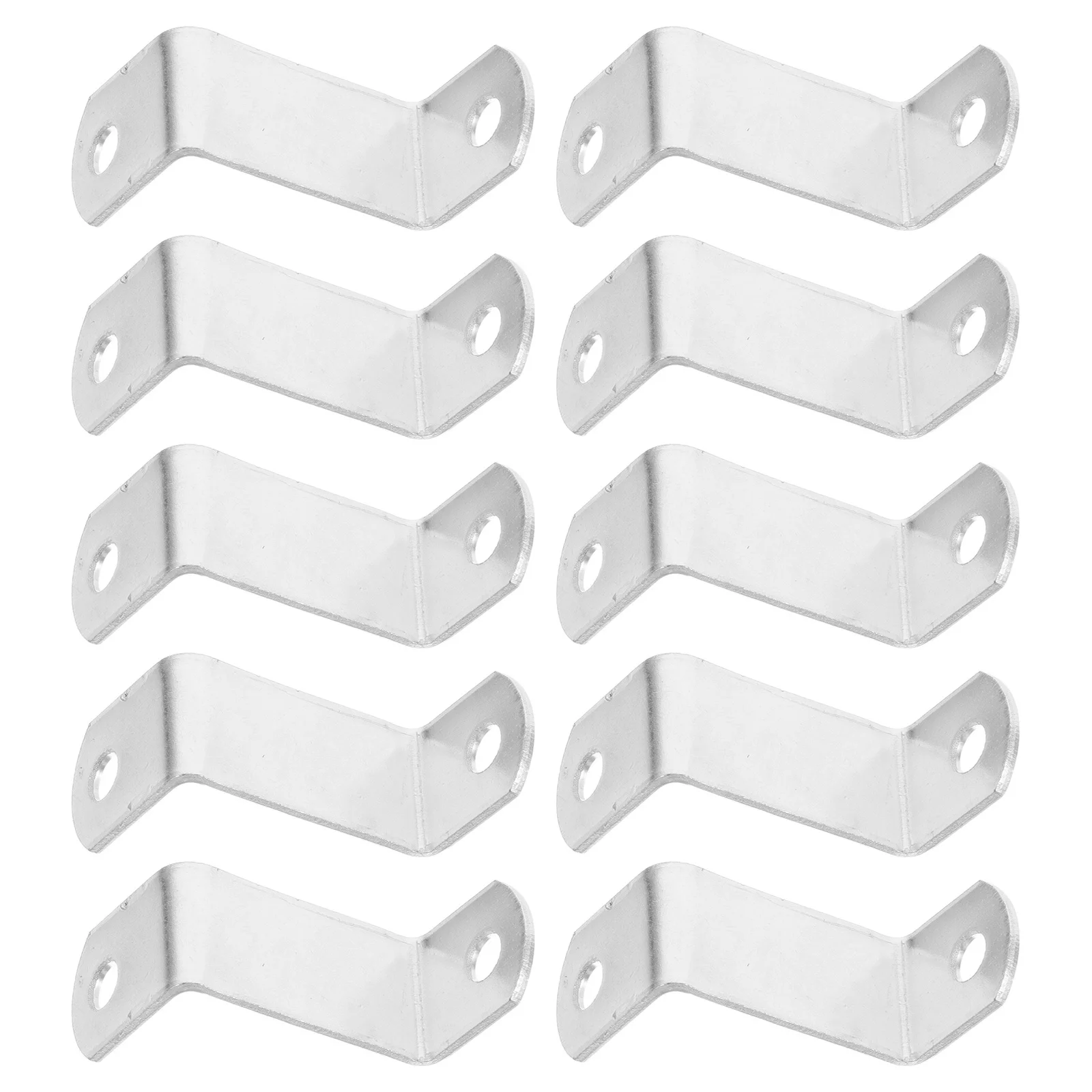 10Pcs Picture Frame Backing Hardware Z-Shaped Right Angle Canvas Offset Clips Corner Code for Gallery Art Exhibition
