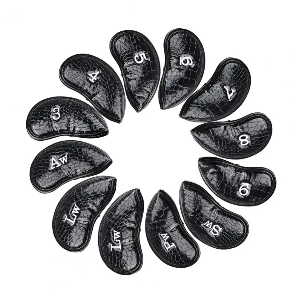 

Golf Club Protection Covers Iron Golf Club Headcovers 12pcs Waterproof Pvc Golf Club Cover Set Numbered Driver Iron Putter