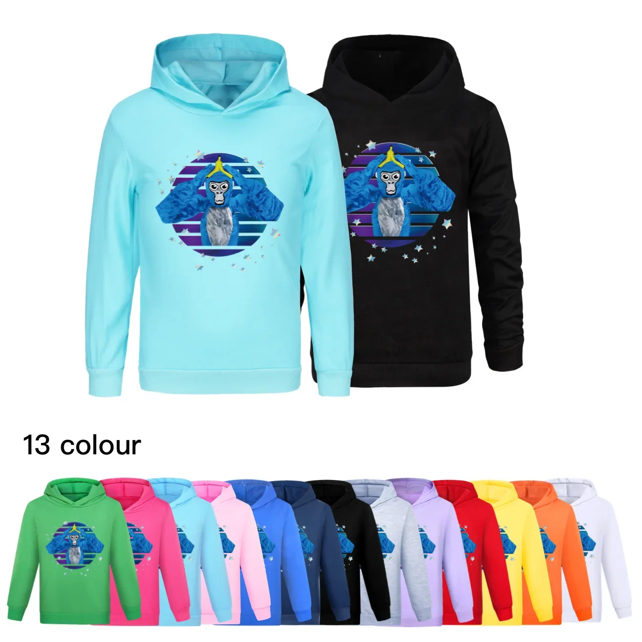 

Children Sweatshirts Spring Clothes Gorilla Tag Boys Long Sleeve T-Shirt Girl Clothing Kids Hooded GameTops Tee Baby Costume