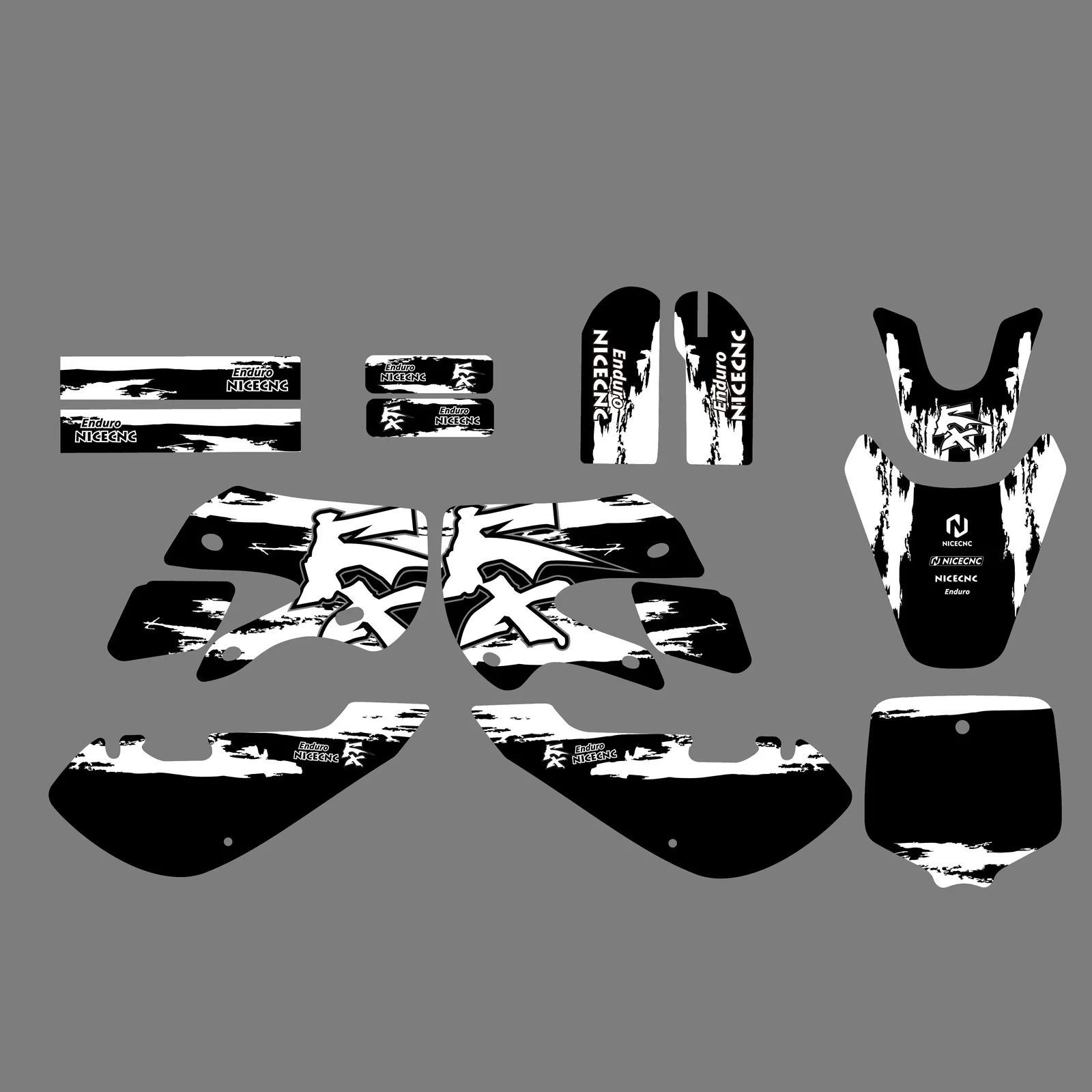 

NiceCNC For Kawasaki KX65 2000-2015 KLX110 KLX 110 2000-2009 Motorcycle Fairing Graphics Background Decals Sticker Customize