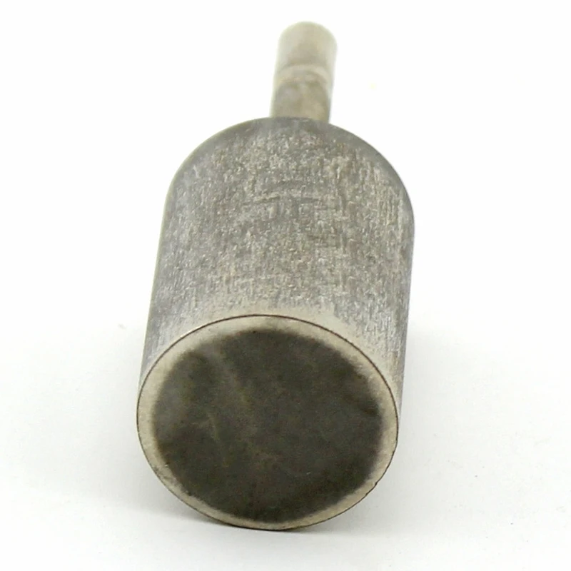 Imagem -03 - Revestido Diamante Rotary Burrs Cabeça de Cilindro Bits de Moagem Grit 1000 Shanks mm Ferramentas Lapidárias para Pedra 10 mm 12 mm 14 mm Pcs