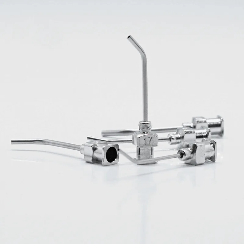 Imagem -05 - Agulha de Seringa de 45 Graus Bent Metal Dispensing Needle Dispenser Acessórios Aço Inoxidável