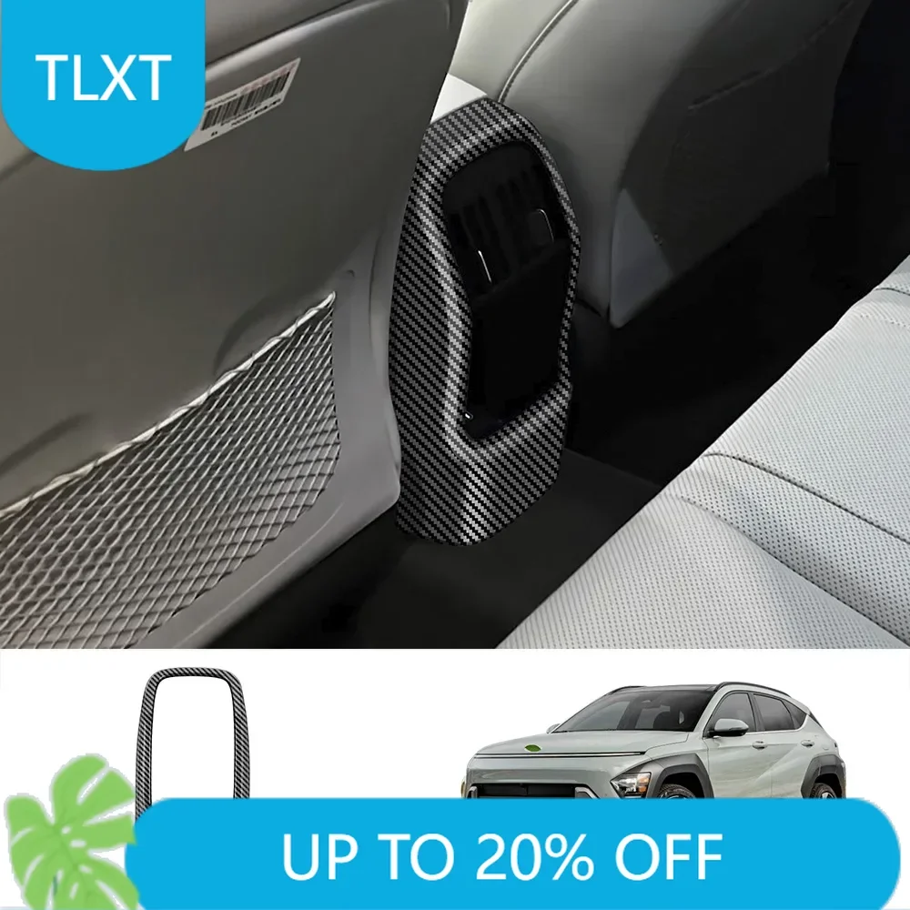 

LHD для Hyundai KONA 2024 2025 ABS, внутренняя задняя розетка для кондиционов, вентиляционное отверстие переменного тока, задняя панель An-Ti, аксессуары для интерьера автомобиля