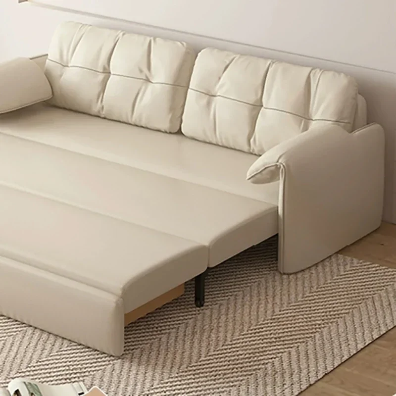 Folding White Sofa Bed Integrated Dual-purpose Multifunctional Floor Drawing Living Room Sofa Sala De Estar Home Furniture