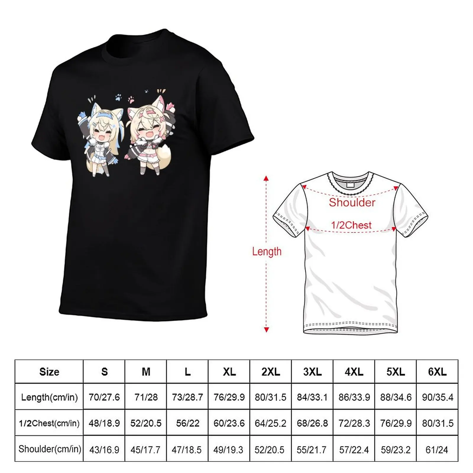 FuwaMoco - HoloAdvent T-Shirt graphic shirts blue archive summer top summer tops black t-shirts for men