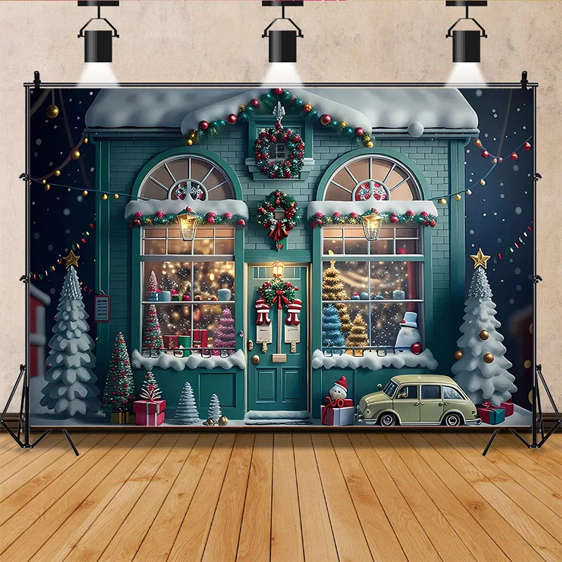 

Vinyl Custom Christmas Day Photography Backdrops Happy Magic Xmas Eve New Year Candy Fireplace Studio Background Props JD-06