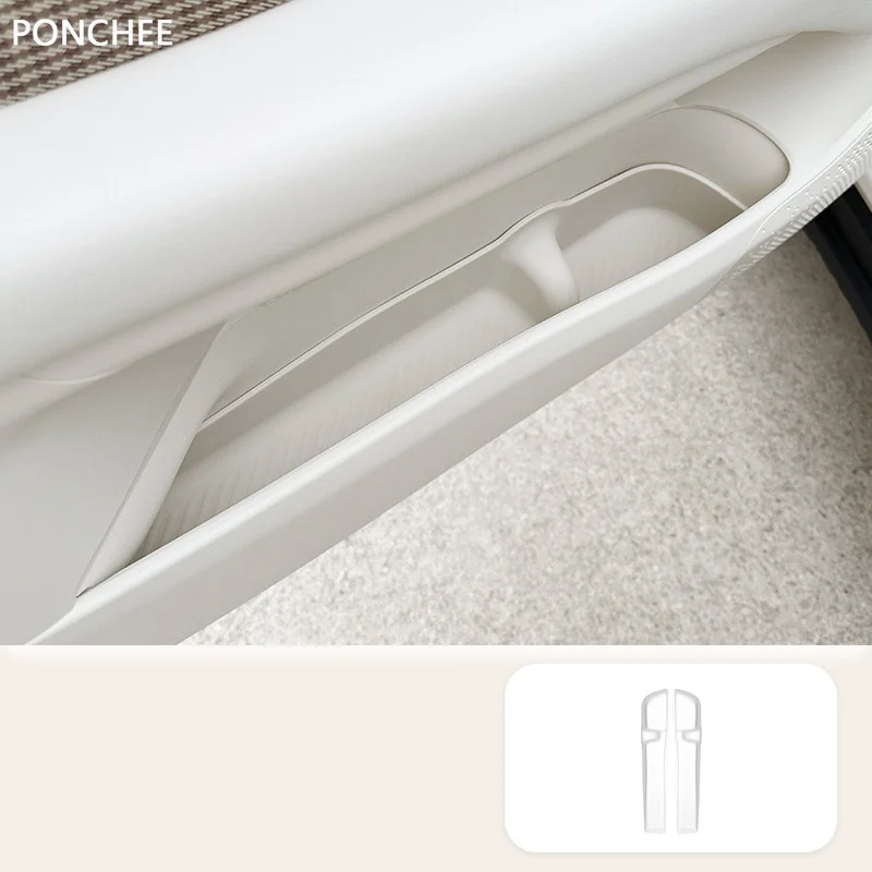 For GWM Ora 5 2026-2027 Storage Box Under The Front Door TPE Door Groove Storage and Organization Box Automobile Supplies