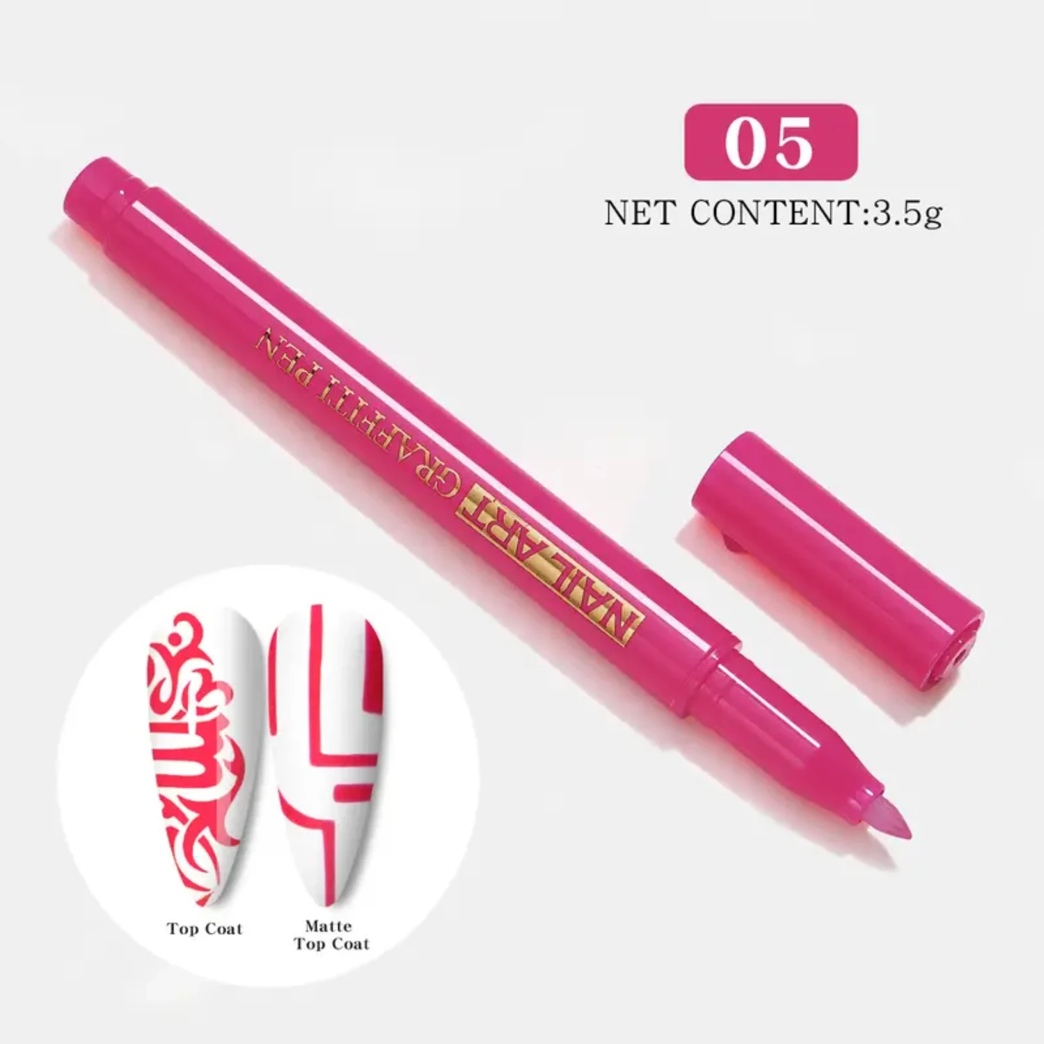 Gorgeous 3 in 1 Waterproof UV Gel Polish Nail Art Graffiti Pen for Manicure Painting Brush Acetone container Esmalte em gel Nail