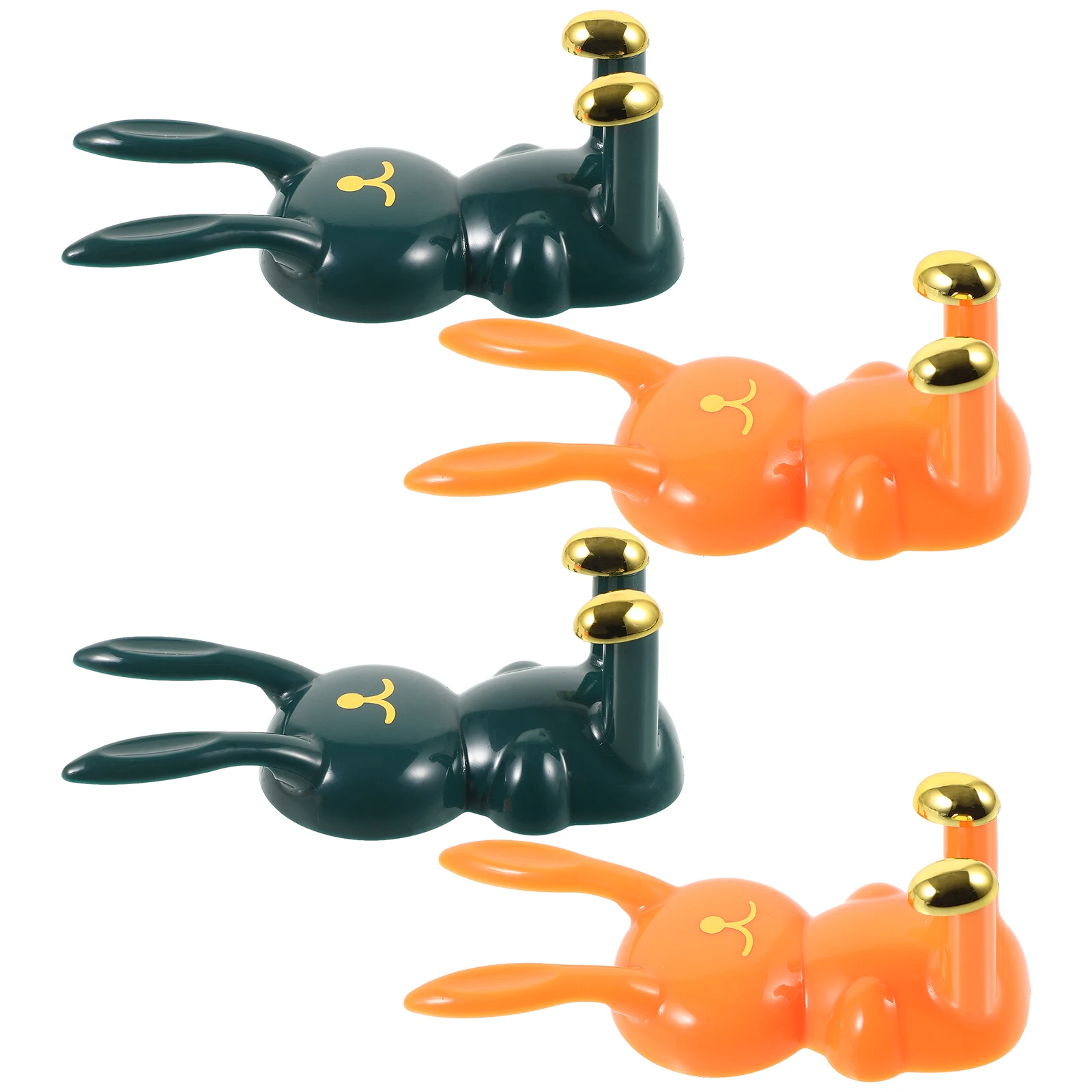 

4 Pcs Cartoon Hooks Toothbrush Razor Holder Shower Wall Bathroom Utility Hooks No Punching Installation Rust Resistant