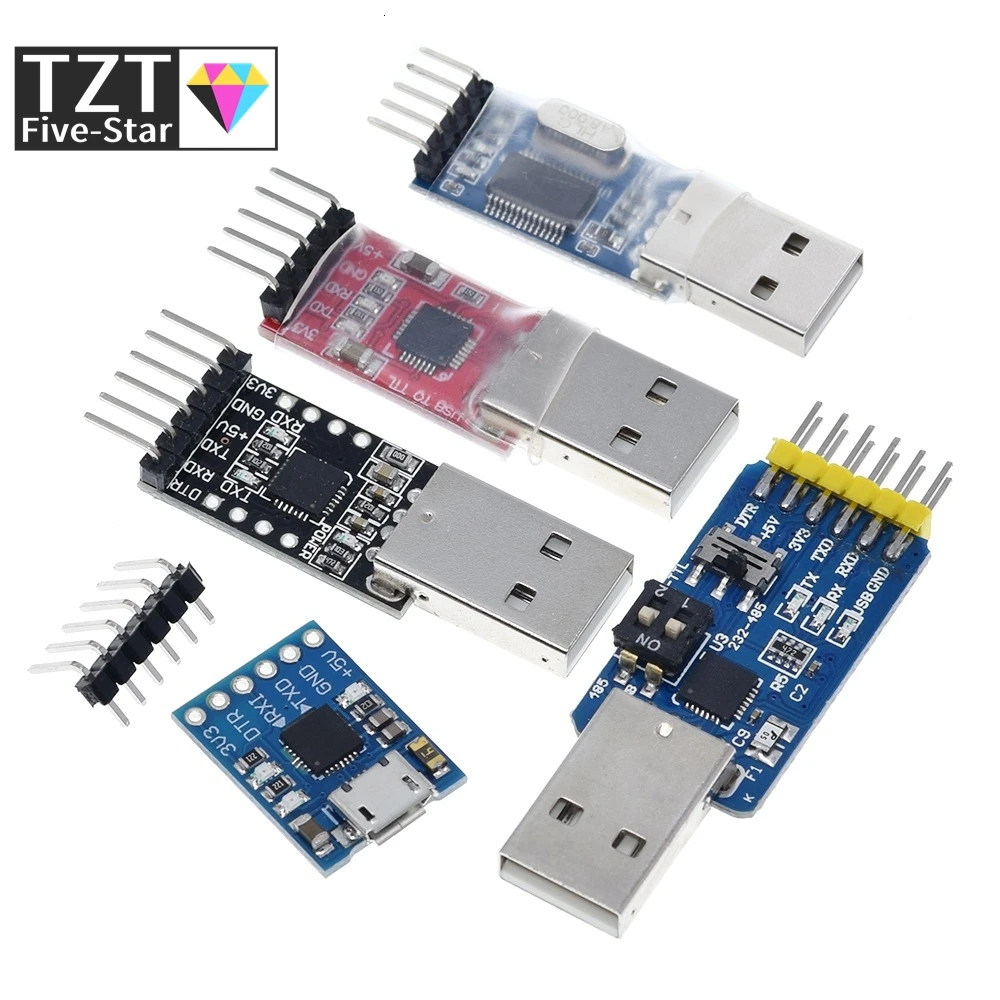 CP2102 USB 2.0 to UART TTL 5PIN Connector Module Serial Converter STC Replace FT232 CH340 PL2303 CP2102 MICRO USB for aduino