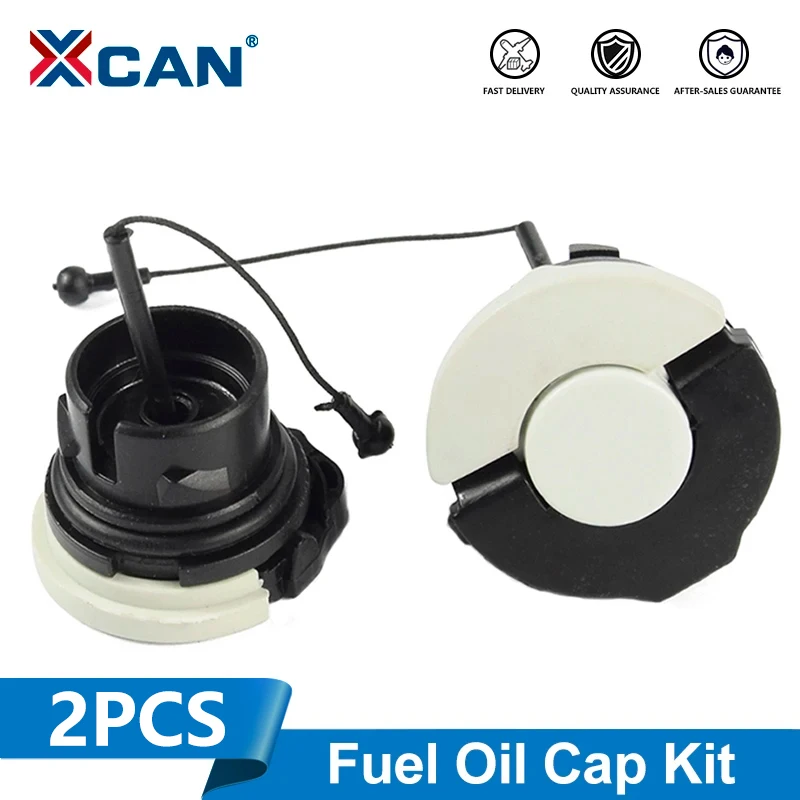 XCAN 2pcs Fuel Oil Cap Kit For STIHL MS171/181 MS200/210/230/240/250/260 MS340 MS200T MS211 MS192 MS192T Chainsaw Fuel Tank Cap