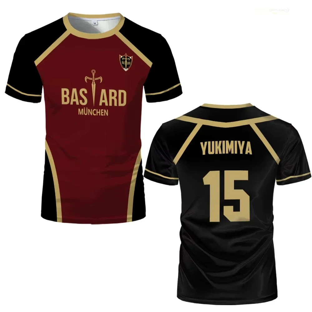 

Japannese Anime Blue Lock Cosplay Men's Jersey Tshirt Summer Unisex 3D Print Kid T-Shirt O-Neck Sports Tops Men Clothing Tshirt