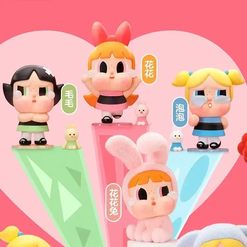 Anime Original Heulsuse die Powerpuff Girls Serie Blind Box Figur Überraschung Vermutung Tasche Mystery Box Modell Spielzeug Desktop Figur Spielzeug