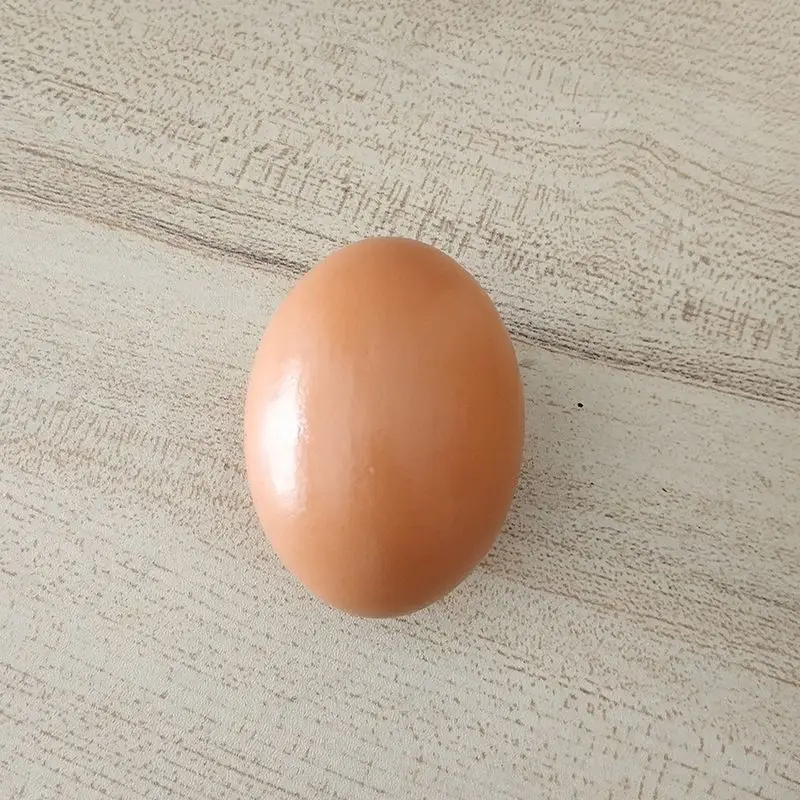 Creative Prank Solid Wooden Simulation Egg Model Toy Gift Outdoor EDC Portable Tool