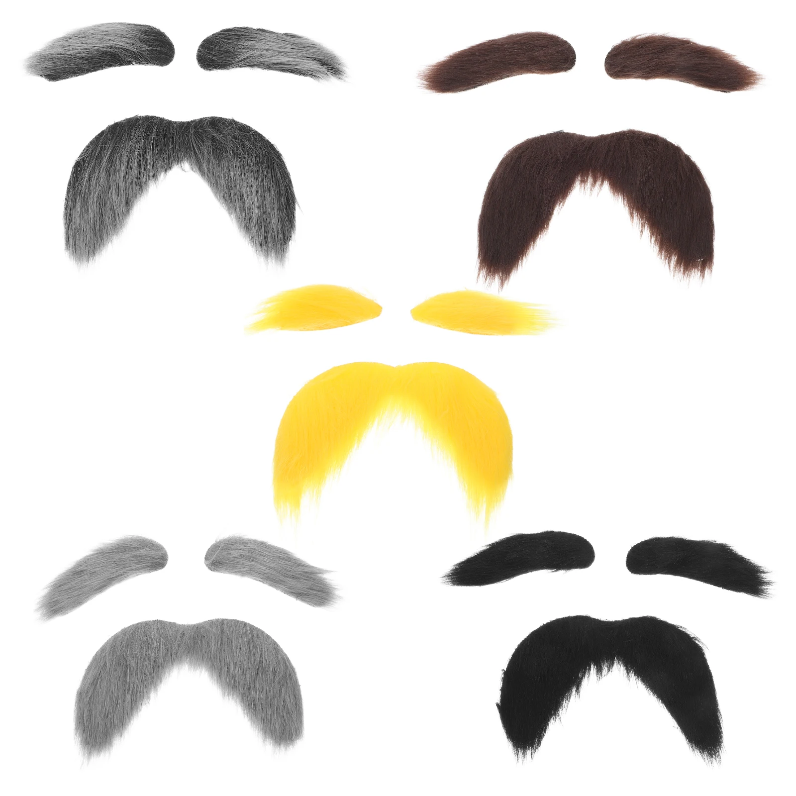 Ensemble de faux sourcils pour barbe, Costume de grand-père pour vieil homme, accessoires de déguisement pour Halloween, noël, scène de Cosplay, accessoires pour cheveux du visage